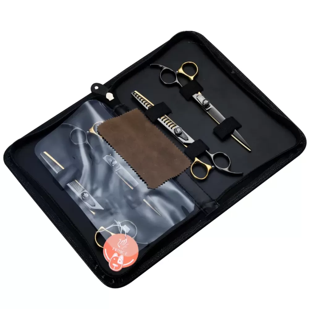 Fenice 7 inç - 18 cm 4 lü Makas Seti - Sarı Siyah - Görsel 3