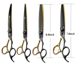 Fenice 8 inç - 20 cm 4 Makas Seti - Sarı Siyah
