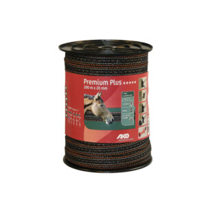 Premium Plus 200 m 40 mm Turuncu-Kahverengi Elektrikli Çit Bandı