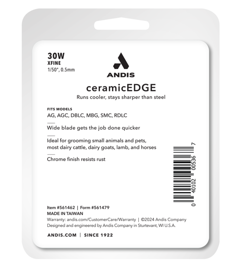 Andis Ceramic Edge 30W Numara Geniş Tıraş Bıçağı - Görsel 3